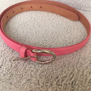 Talbots Pink leather belt